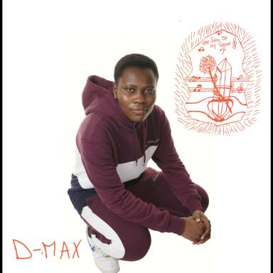d-Max crouching wearing a maroon tracksuit