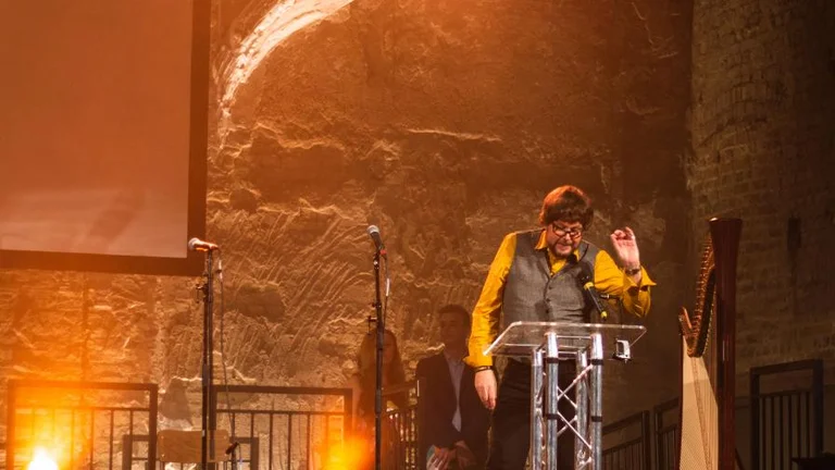 CEO Matt onstage at the Youth Music Awards