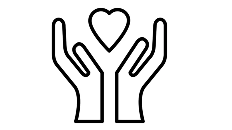 icon hands and heart
