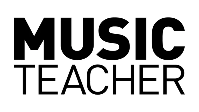 Music Teacher logo in black and white