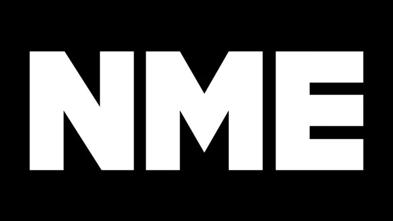 NME magazine logo in black and white 