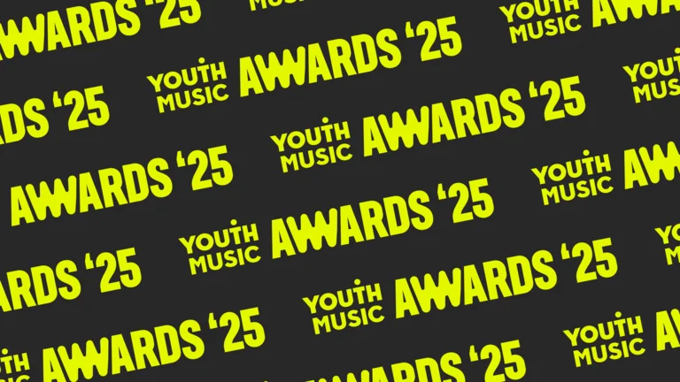 youth music awards 2025 brand pattern in yellow