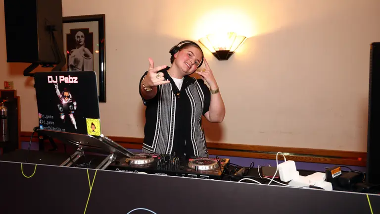 DJ Pebz djing the youth music awards after party