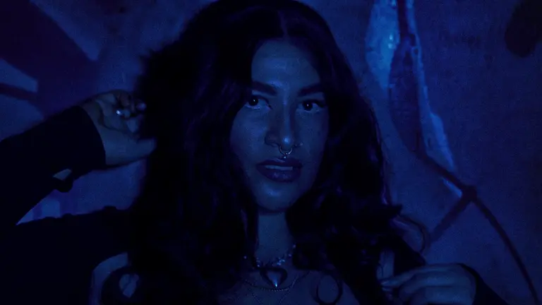 pablogyal photographed in a blue hue