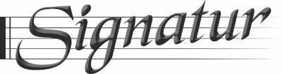 Medium signatur logo in black and white
