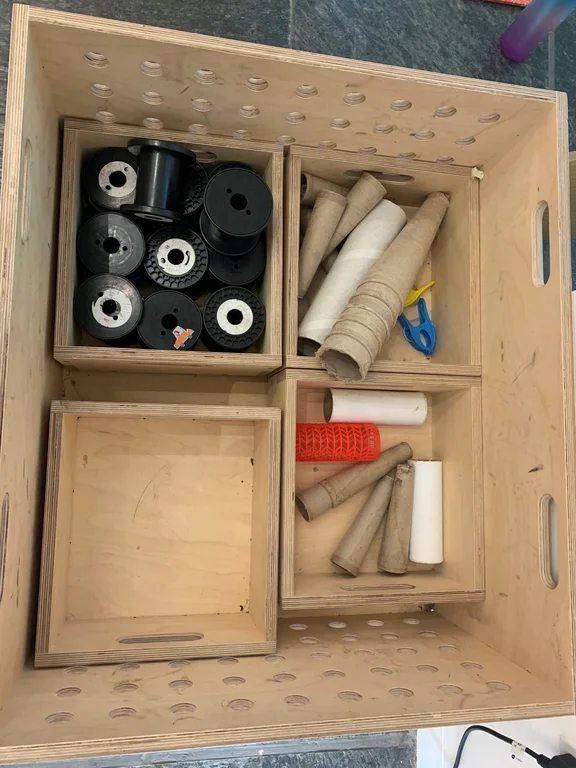 Image of playful toys and materials for early years sessions.