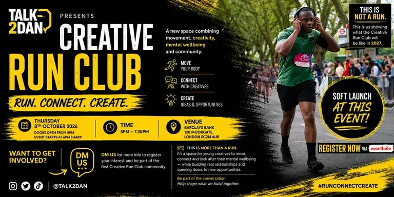 talk to dan run club poster