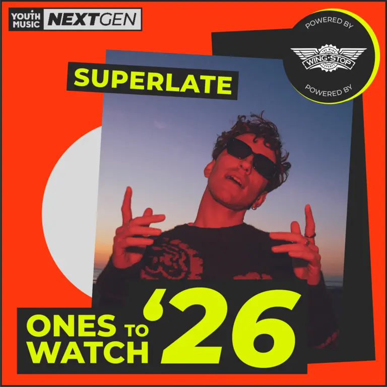 Superlate headshot with ones to watch 2026 branding in red